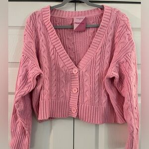 Forever 21+ pink sweater. Size 1X.